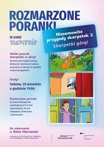 Rozmarzone poranki: "Niesamowite przygody skarpetek 2. Skarpetki górą!"