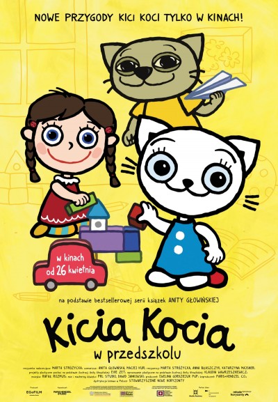Plakat: Kicia Kocia w przedszkolu
