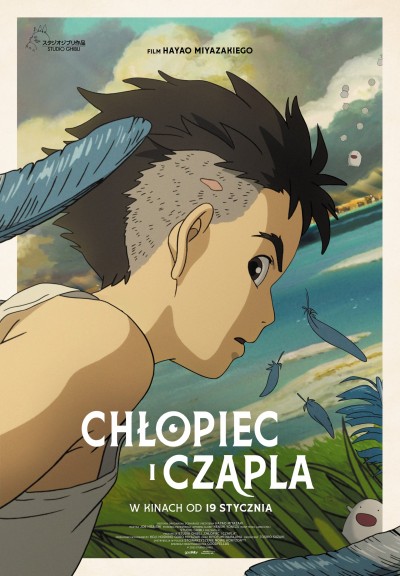 Plakat: Chłopiec i czapla