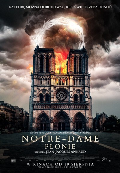 Plakat: Notre-Dame płonie
