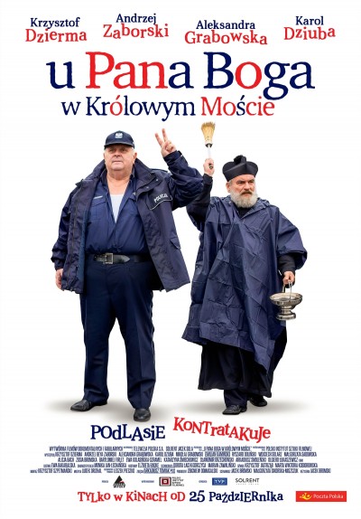 Plakat: U Pana Boga w Królowym Moście