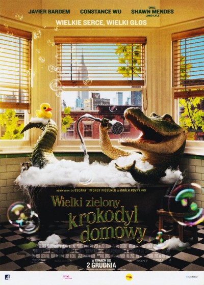 Plakat: Wielki zielony krokodyl domowy