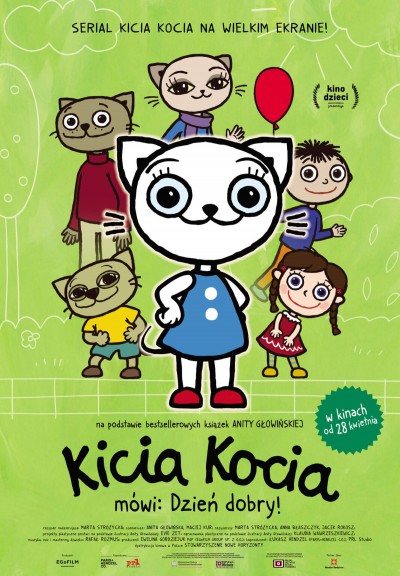 Plakat: Kicia Kocia mówi: Dzień dobry!