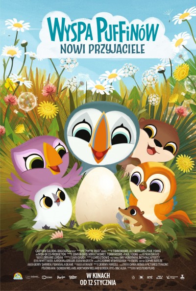 Plakat: Wyspa Puffinów. Nowi przyjaciele