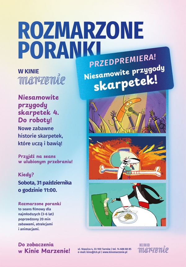 Rozmarzone poranki- "Niesamowite przygody skarpetek 4. Do roboty!"
