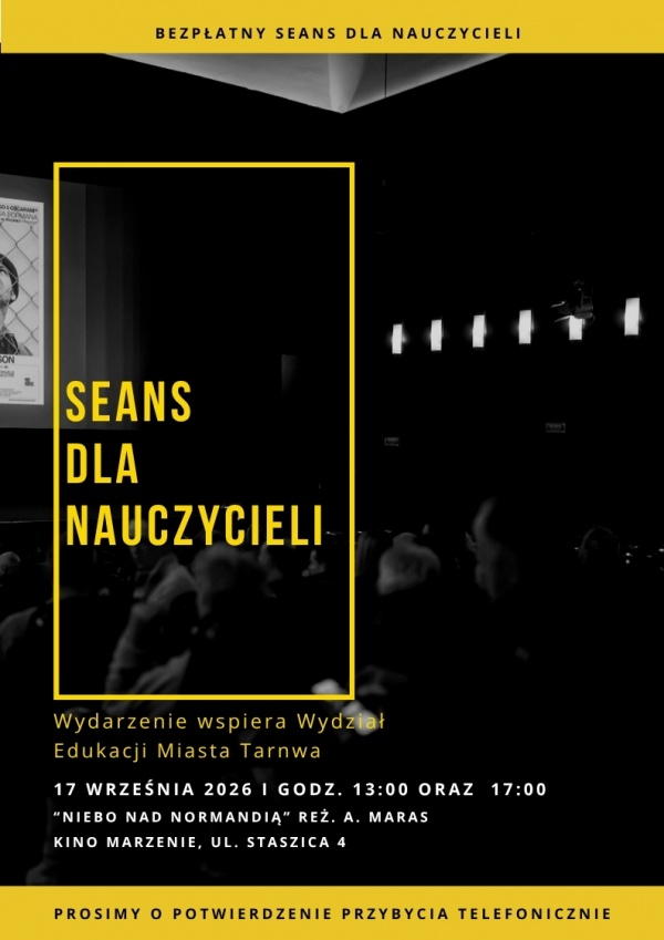 Bezpłatny seans dla nauczycieli